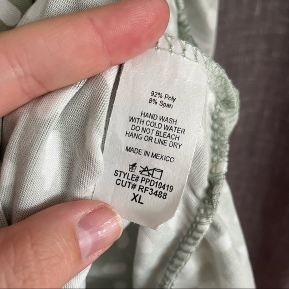 Perfect Peach Mini Smock Dress in Sage Green Dot - Picture 9 of 10